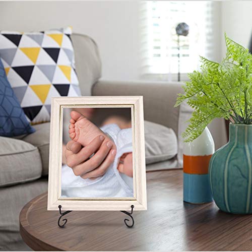 Teamkio 2 Pack Improved Anti-Slip 10 Inch Plate Holder Display Stand, Picture Frame Holder Stand, Easel Display Stand, Book Display Stand