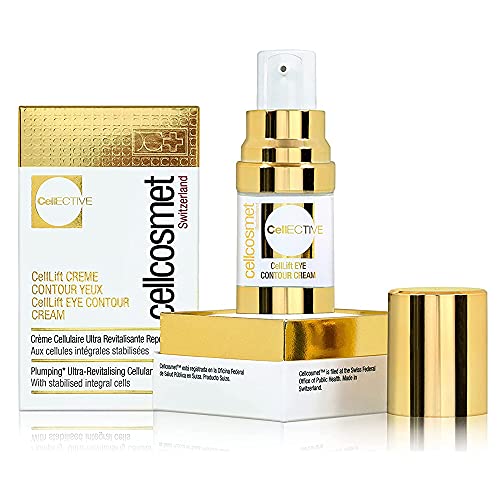 Cellcosmet CellEctive Cell Lift Eye Contour Cream - Ultra-Revitalizing Plumping Serum and Anti-Aging Treatment (0.5 oz)