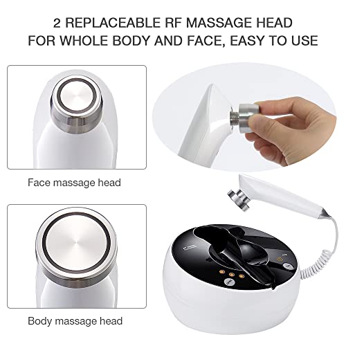 MLAY RF Radio Frequency Facial Massager for Women, Safe for Sensitive Skin | Wrinkle Removal | Skin Rejuvenate | Anti Aging | Tighten Firm Face Eye Neck Arm Thigh Stomach Legs Skin Care Set