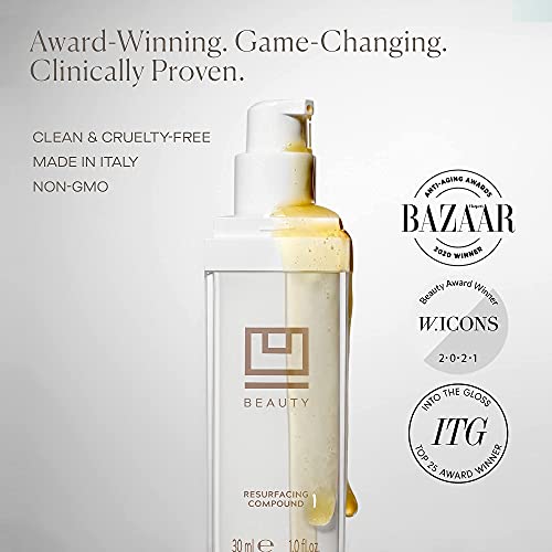 U Beauty The U Beauty Duo - 抗衰老日常精华和超大剂量皮肤保湿护肤套装,温和去角质和透明质酸霜,打造光滑、柔嫩肌肤 - (2 件套)1.7 液体盎司(约 50.3 毫升)