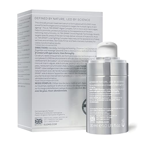 ELEMIS ULTRA SMART Pro-Collagen Complex 12 Serum | Lightweight Anti-Aging Treatment Firms, Smoothes, and Rejuvenates for Younger-Looking Skin | 30 mL