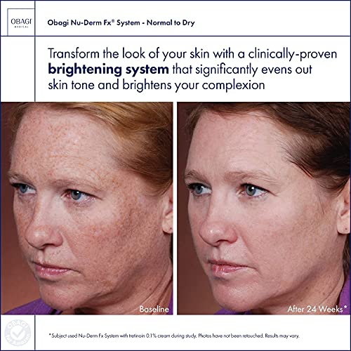 Obagi Medical Nu-Derm System - Normal to Dry Bundle Including: Gentle Clearance, Toner, Clear, Exfoderm, Blend, Hydrate, and Sun Shield, Pack Of 1