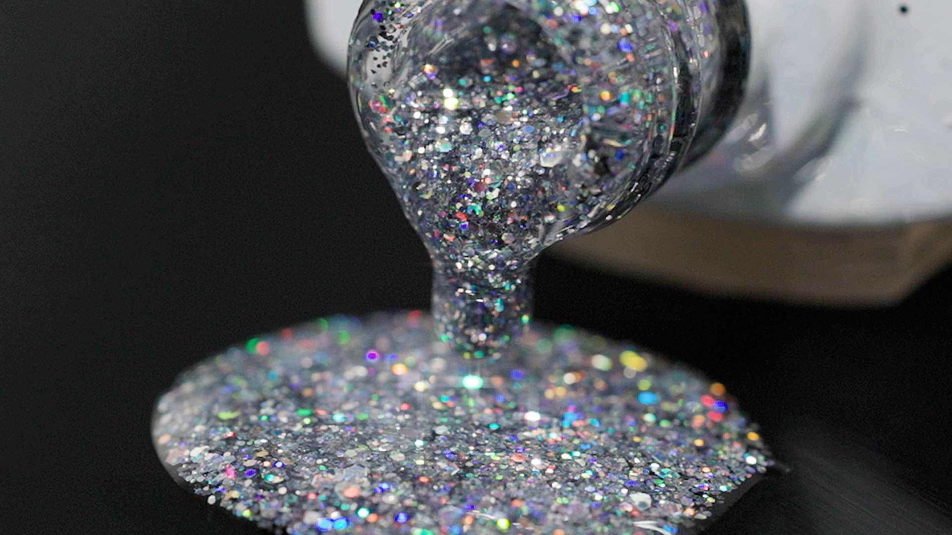 GAOY Chrome Platinum Glitter Gel Nail Polish Set of 6 Colors Including Sparkly Shiny Black Silver Pink Gel Polish Kit UV LED Soak Off Nail Polish Home DIY Manicure Nail Salon Varnish