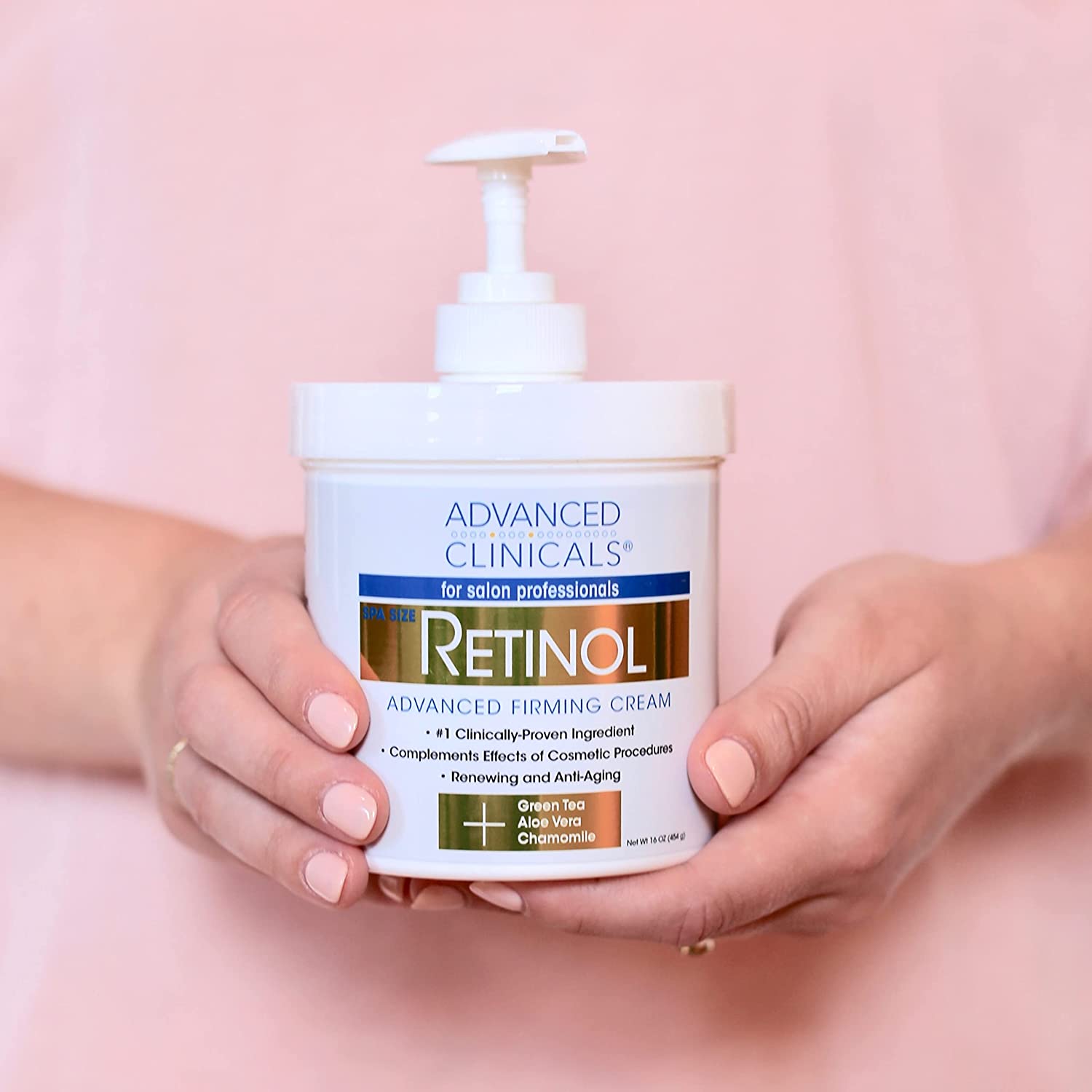 Advanced Clinicals Retinol Body Cream & Collagen Body Lotion Skin Care Set. Anti-Aging Body & Face Moisturizing Creams Repair Wrinkles, Fine lines, & Firm Sagging Skin. 16 Oz (2-Pack Bundle)