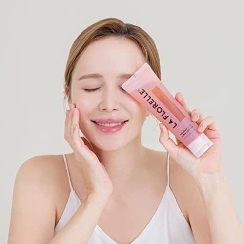 LA FLORELLE Provence Rose Foam Facial Cleanser: Non-Irritating Makeup Remover and Daily Face Wash for Women, Made with All Natural Ingredients for Gentle Exfoliation and Hydration for All Skin Types - 4.73 FL.OZ