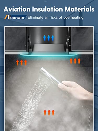 BBOUNDER 12 Pack 5/6 Inch LED Recessed Downlight, Baffle Trim, Dimmable, 12.5W=100W, 5000K Daylight, 950 LM, Damp Rated, Simple Retrofit Installation -No Flicker