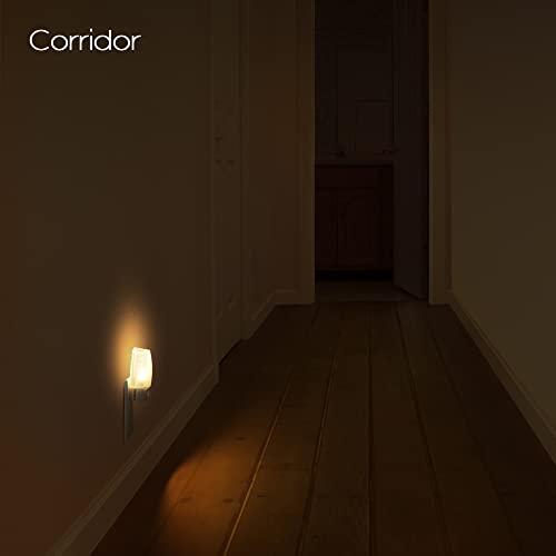 Emotionlite Plug in Night Light, Manual On Off Switch, Warm White LED Nightlight, Kids, Nursery, Bedroom, Bathroom, Hallway, Stairs, Kitchen, UL Listed, 6 Pack