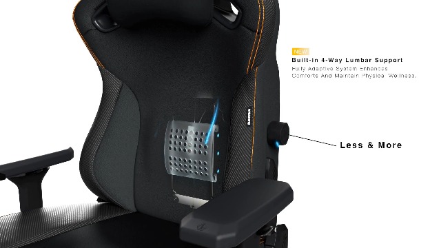 Anda Seat Kaiser 3 Gaming Chairs for Adults - Large Ergonomic Computer Chair with Lumbar Support, Comfortable Fabric Video Game Chairs with Headrest - Grey Recliner Desk Office Gaming Chair