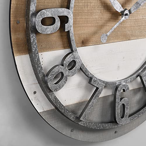 FirsTime & Co. Shabby Planks Wall Clock, 27