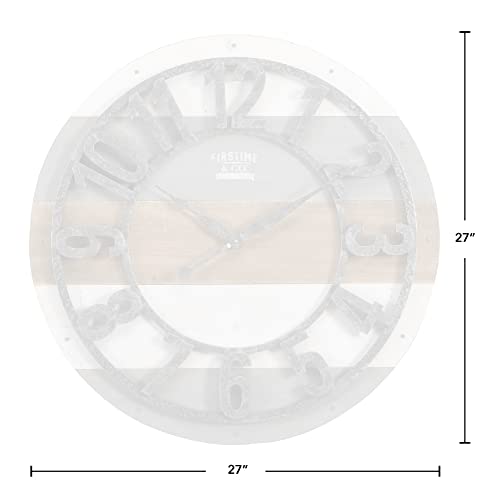 FirsTime & Co. Shabby Planks Wall Clock, 27
