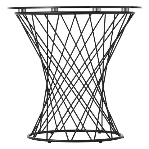 Maglia Side Table 50 Black X Black (A) (W500 × D500 × H485)