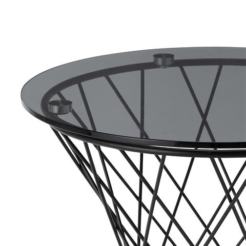 Maglia Side Table 50 Black X Black (A) (W500 × D500 × H485)