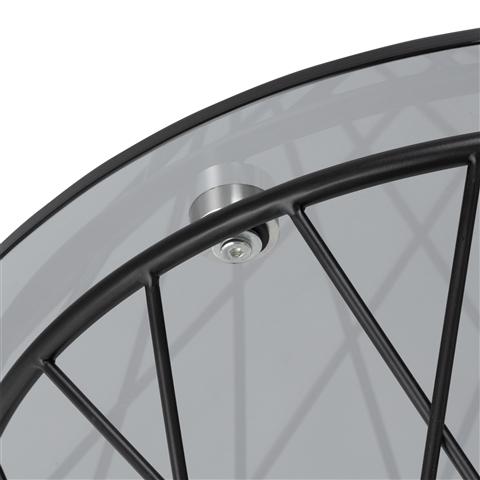 Maglia Side Table 50 Black X Black (A) (W500 × D500 × H485)