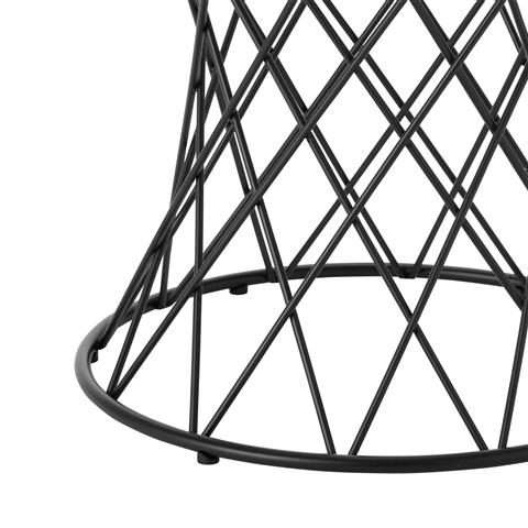 Maglia Side Table 50 Black X Black (A) (W500 × D500 × H485)