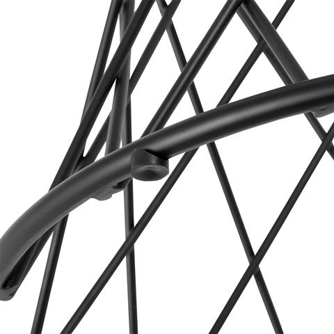 Maglia Side Table 50 Black X Black (A) (W500 × D500 × H485)