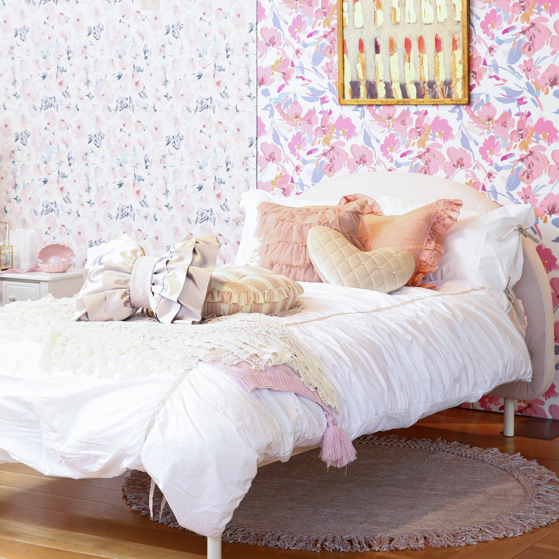 Minuit Bed Single Pink (W1090 × D2090 × H980)