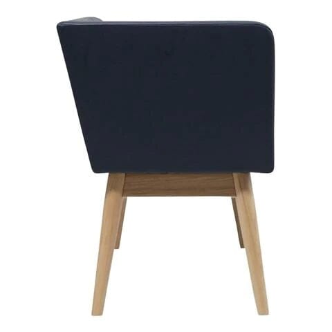 Pioni Couch R Navy X Natural (W1350 × D537 × H740)