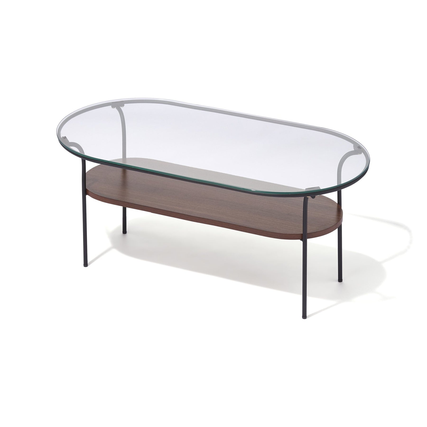 Legato Coffee Table Small Black X Brown (W750 X D450 X H370)