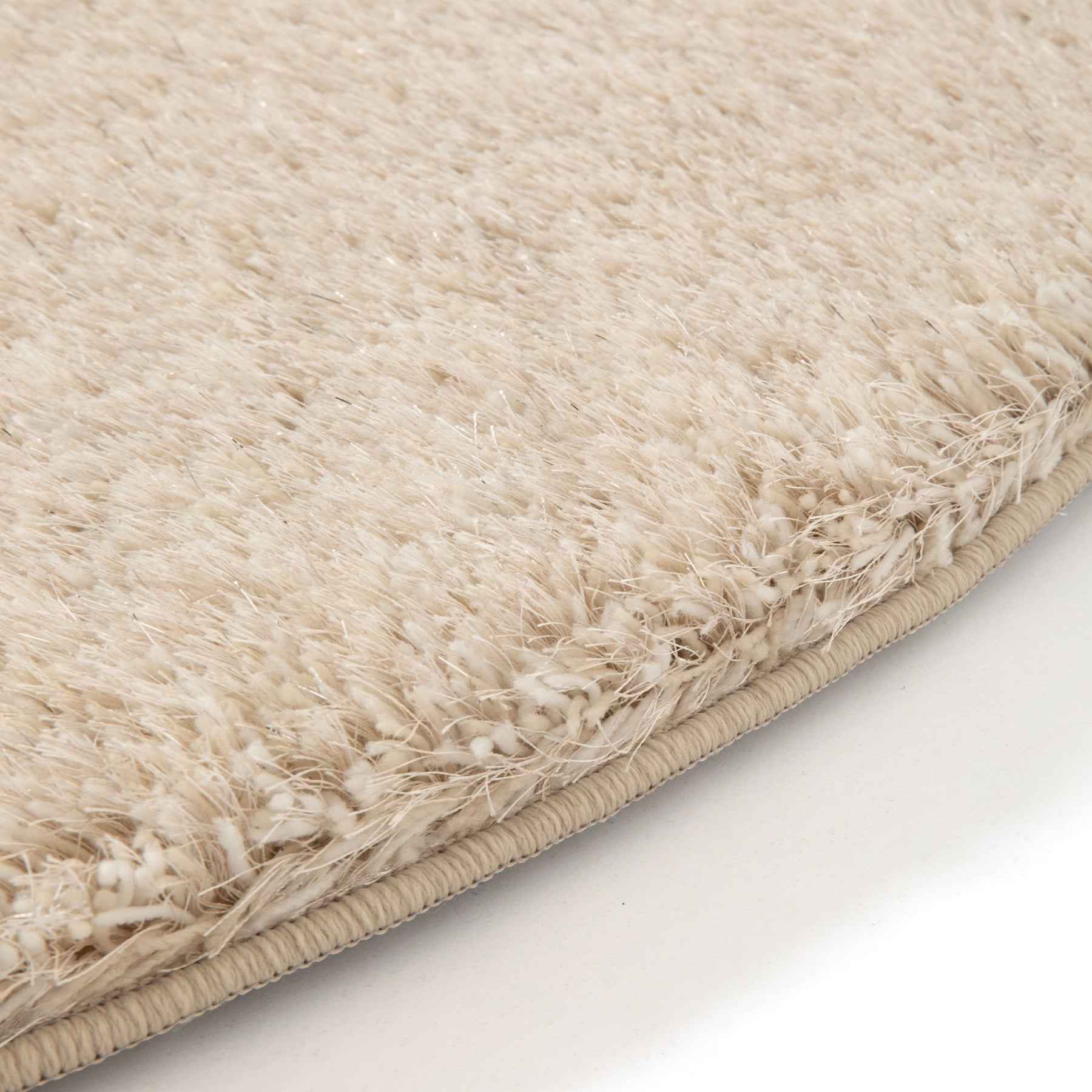 Kaste Memory Foam Rug Round Light Beige Φ1500