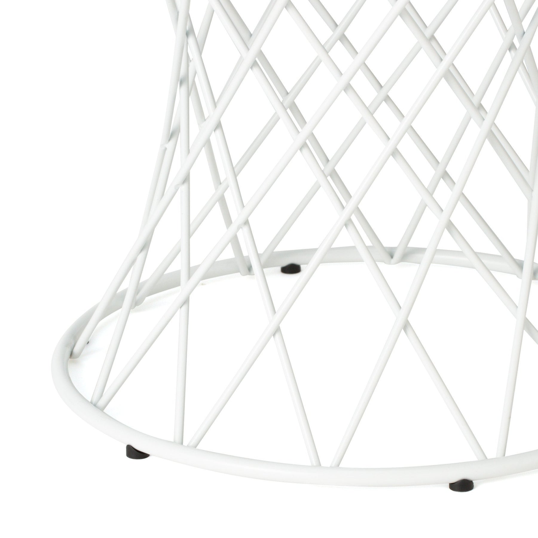 Maglia Side Table 50 Clear X White (A) (W500 × D500 × H485)