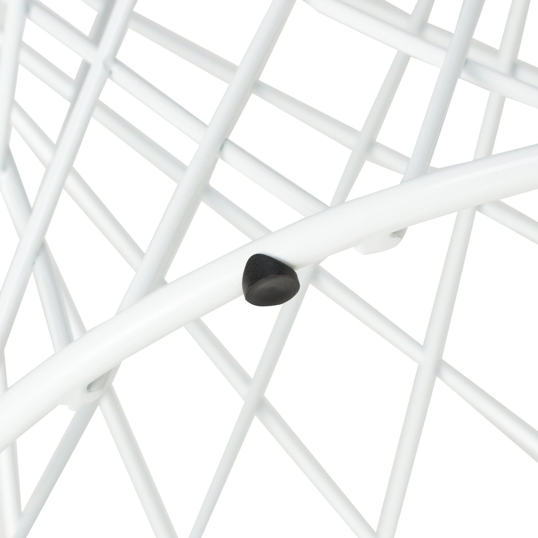 Maglia Side Table 50 Clear X White (A) (W500 × D500 × H485)